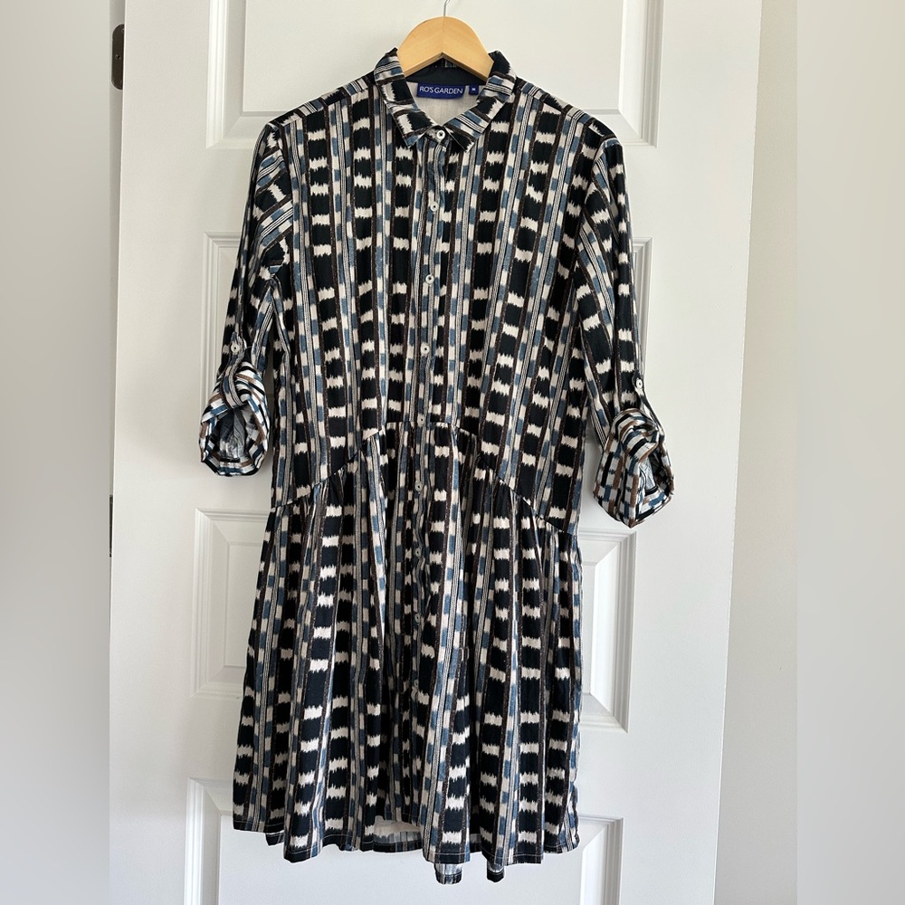 Tuckernuck blue and off-white Patterned Dress